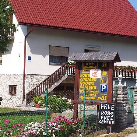 Plitvice House Milan Hotel Jezerce Eksteriør billede