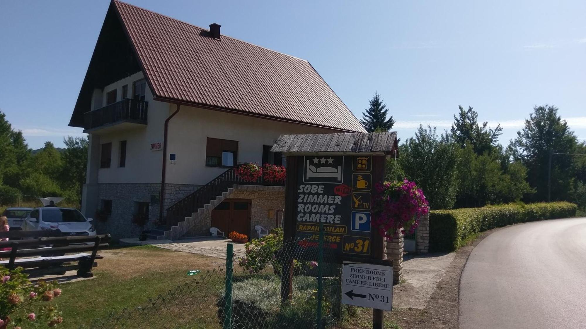 Plitvice House Milan Hotel Jezerce Eksteriør billede